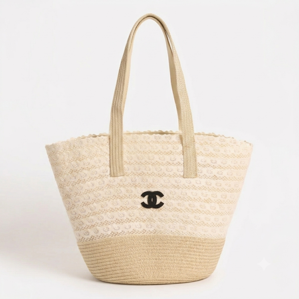 CHANEL CLASSIC BAG IN WOVEN MATERIAL
