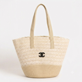 CHANEL CLASSIC BAG IN WOVEN MATERIAL